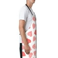 thumbnail image 3 of Pofeuu Pink Hearts1 Print Waterproof Apron with Pockets Adjustable Cooking Aprons Kitchen Bib for Baking Household Cleaning, 3 of 8