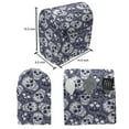 thumbnail image 4 of Mexican Stand Mixer Cover, Sugar Skull Pattern with Latin American Culture Motifs, Kitchen Appliance Organizer Bag Cover with Pockets, 5 Quarts, Blue Violet White, by Ambesonne, 4 of 4