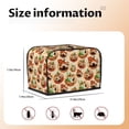 thumbnail image 4 of Toaster Covers 2 Slice, halloween pumpkins funny Waterproof Bread Machine Cover Fits for Standard 2 Slice Toasters, Home Decor Toaster Protection with Hanging Rope, 4 of 7