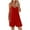 Red, variant on BLVB Womens Summer Fashion Spaghetti Strap Shorts Rompers Sleeveless Solid Color Loose Casual Jumpsuits with Pockets