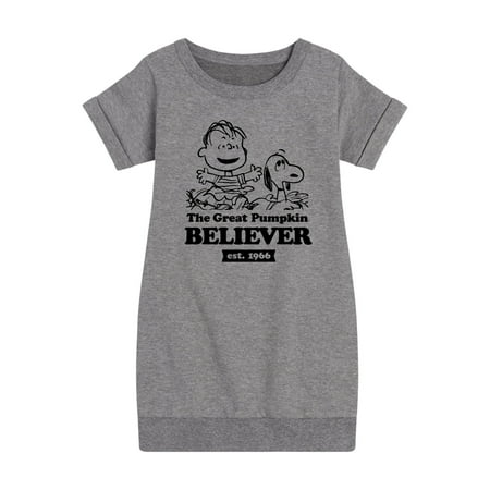 

Peanuts - The Great Pumpkin Believer - Toddler And Youth Girls Fleece Dress