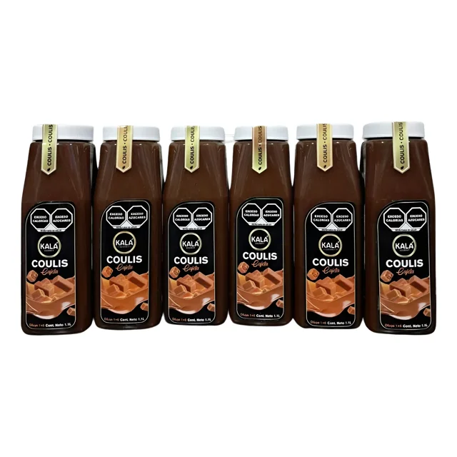 Kit de 6 Coulis Kala Para Preparar Bebidas De 1.1 Lt Sabor Cajeta