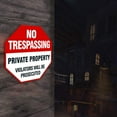 thumbnail image 3 of Vikakiooze Home Decor , NO TRESPASSING Flag Metal Sign Poster Yard Signs Plaque Bar Club Cafe Garage, 3 of 4