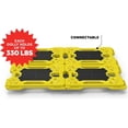 thumbnail image 7 of Ramtuff Connectable Moving Dolly, Sturdy Plastic Cart with Swivel Casters, Yellow, 4 Pack, 7 of 7