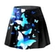 thumbnail image 4 of Gibobby Plisado Mini Falda De Las Falda estampada de entrenamiento informal diario para mujer Tenis Yoga Deporte Falda Pantalones cortos Falda(Azul， XXL), 4 of 4