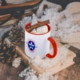 thumbnail image 5 of 3dRose, Air Force Service Veteran elegant badge, blue plane white star, 15oz Two-Tone Red Mug, 5 of 7