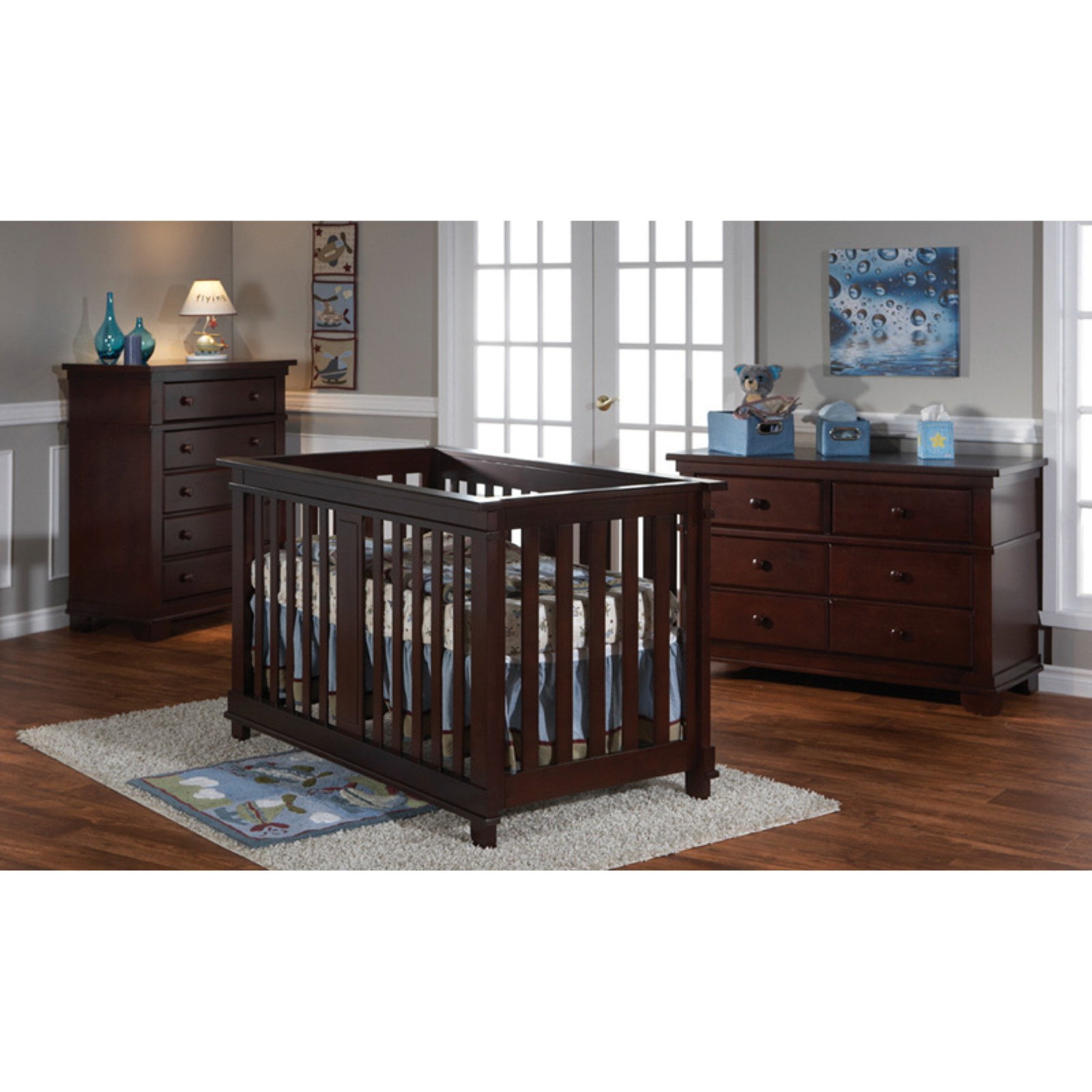 lucca 3 piece nursery furniture set
