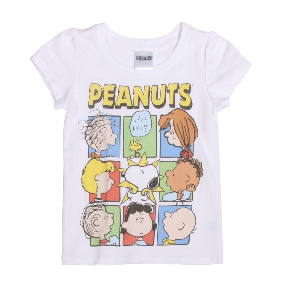 Peanuts Peanuts Group Shot Toddler Short Sleeve TShirt, Sky blue