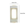 thumbnail image 3 of Waterproof Outdoor Wall Light - White Aluminum Alloy Exterior Sconce - 9.5x4.5x4cm - Warm Yellow LED Lighting - Damp Proof Decorative Lamp - 1PC, 3 of 6