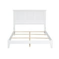 thumbnail image 2 of AFI Madison Queen Solid Wood Foundation Bed with Panel Headboard, White, 2 of 4