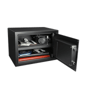 Pen + Gear Safes Model 44E20 with Electronic Lock, Backup Key, 1 Shelf, Black