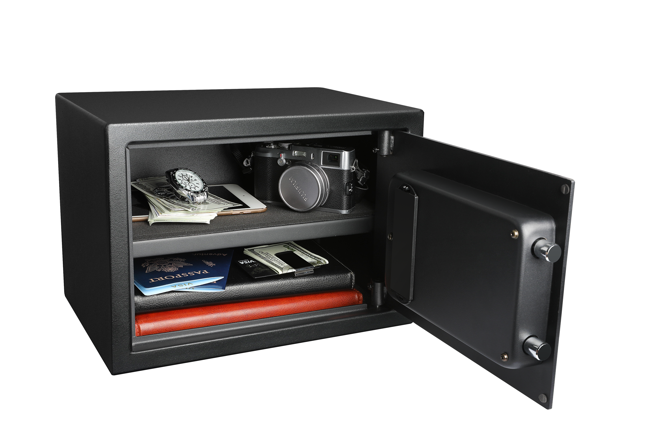 PEN+GEAR PEN + GEAR SAFES MODEL 44E20 WITH ELECTRONIC LOCK, BACKUP KEY, 1 SHELF, BLACK