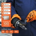 thumbnail image 2 of 1st Choice Orange Disposable Nitrile Gloves Size X-Large 1000 Count Diamond Grip, 2 of 7