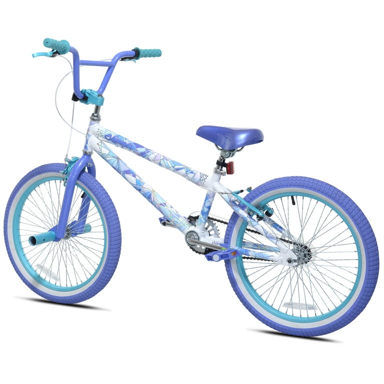 自転車本体 Volume District BMX Bike-20\"-Flat Purple Elite BMX Bicycle 20” Freestyle Bike - Stealth Blue Purple