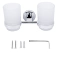 thumbnail image 3 of Modern Toothbrush Cup Holder Double Bathroom Accessories Products Wall Mounted, 3 of 8