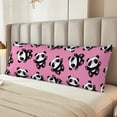 thumbnail image 2 of Fotbe Cute Panda Funda para Almohada Corporal con Diseño, Funda de Microfibra Ultrasuave de 20x54 Pulgadas, Ropa de Cama Elegante, 2 of 7