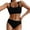 Black, variant on kamemir Tankinis Tankini Swimsuits for Women Tankini Bathing Suit Vintage 4 Piece Tummy Control Tankini Top with Swim Skirt Push up Swimwear(Blue,L)