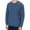 Blue, variant on ZCFZJW Long Sleeve Athletic Workout Sweatshirts for Men Big and Tall Regular Fit Casual Solid Color Crewneck Pullover Tops with Zipper Pockets Blue XXL