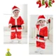 thumbnail image 5 of Disfraz de Papá Noel de Navidad para bebés, niños y niñas, Vestidos Rojos de Cosplay, ropa de vestir con sombrero, ropa de fiesta de Carnaval, 5 of 7