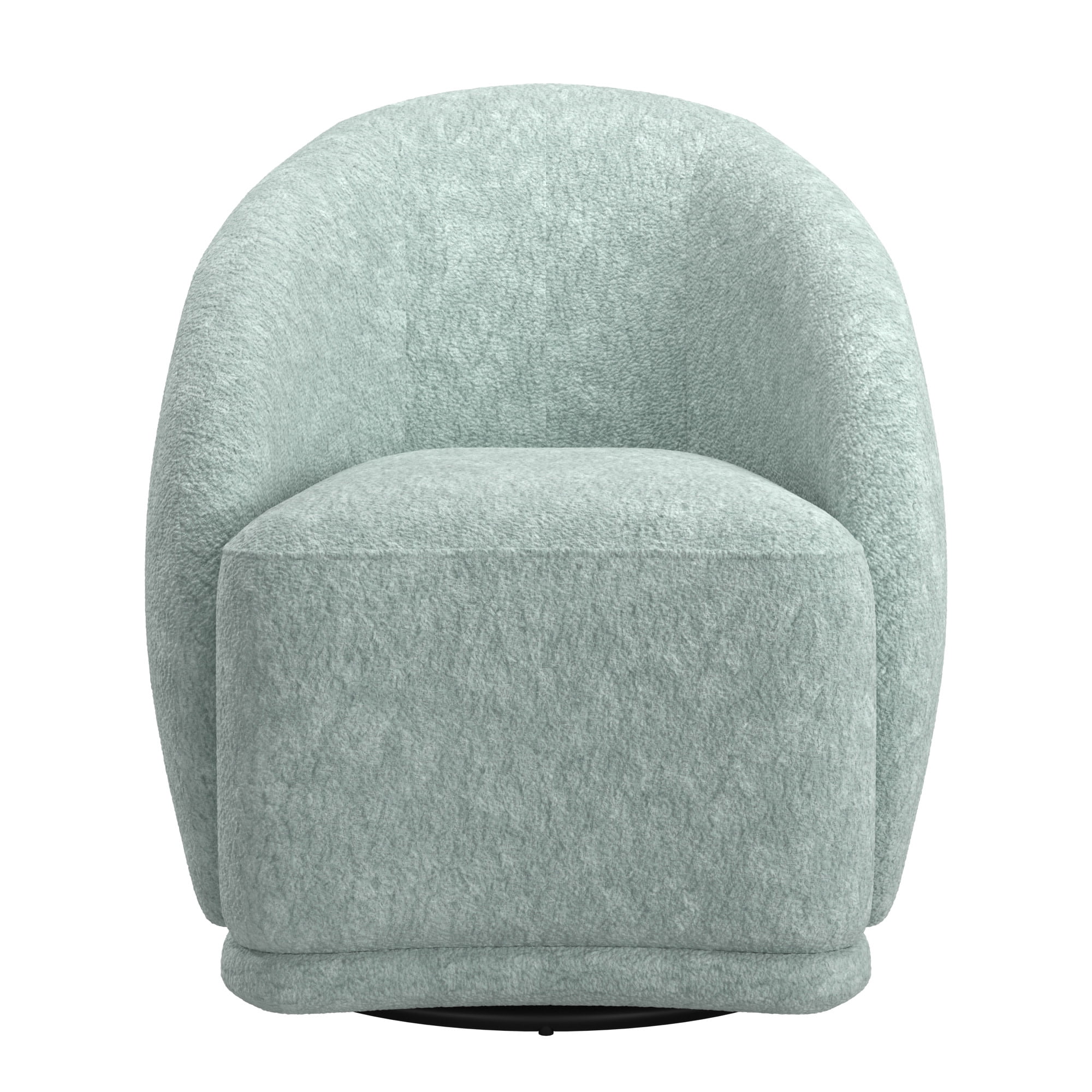 Weston Home Cirea Jacquard Velvet Swivel Accent Chair, Paul Blue