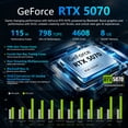 thumbnail image 4 of Thunderobot Mix G2 RTX 5070 Gaming Mini Desktop, Intel Core i9-14900HX, 32GB DDR5, 1TB SSD, Windows 11 Home, 4 of 7
