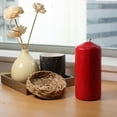 thumbnail image 2 of Mainstays 2PK bougies piliers rouge, non parfumé, 2 of 6