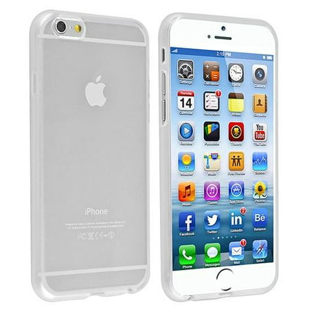 For iPhone 6 6S Clear TPU Slim Skin Gel Rubber Cover Case 4.7