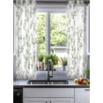 thumbnail image 2 of Green Leaves Sheer Curtains 39 Inch Length 2 Panels Set for Living Room/Bedroom, Summer Botanical Elegant Farmhouse Kitchen Curtains Grommet Semi-Sheer Curtains Drapes Window Treatments 27.5"x39"x2, 2 of 7