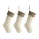 thumbnail image 2 of Fiudx Medias Navideñas, Decoración Festiva, Diseño de Tela Suave, Bolsas de Regalo Colgantes, Perfectas para Regalos, Dulces y Decoraciones, Ideales para Fiestas Navideñas, Paquete de 3, Tamaño de 18, 2 of 6