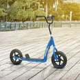 thumbnail image 2 of Kick Scooter for Kids 5-12 Years Old, Big Wheel Kids Scooter with Adjustable Height Handlebar, Non-slip Footplate, Rear Brake, Blue, 2 of 10