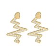 thumbnail image 1 of Heartbeat Diamond Red Temperament Small Earrings for Women, South Korea Fashion Network Birthday Gifts, 1 of 5