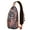 Rustic Floral S, variant on Athletic Sports Sling Backpack for Men, Baseball Football Soccer Crossbody Daypack with Ball Game Print