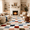 Checkered Multicolor, variant on UNTIMATY 5'x8' Rugs for Living Room, Fluffy Soft Rugs Carpets for Living Room Bedroom High-Plie Checkered Washable Rugs, Black & Gray
