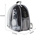 thumbnail image 4 of Costyle Pet Cat Carrier Backpack Transparent Space Capsule Pet Dog Bubble Bag Hiking Backpack Airline Approved Travel Carrier, Black, 4 of 5