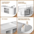 thumbnail image 4 of Organizador de Escritorio Marbrasse con 3 Cajones y 7 Compartimentos Blanco, 4 of 8