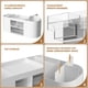 thumbnail image 4 of Organizador de Escritorio Marbrasse con 3 Cajones y 7 Compartimentos Blanco, 4 of 8