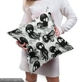 thumbnail image 4 of Ambesonne Octopus Fabric by the Yard Upholstery, Wildlife in Sea Cartoon, 1 Yard, Black Grey White, 4 of 4