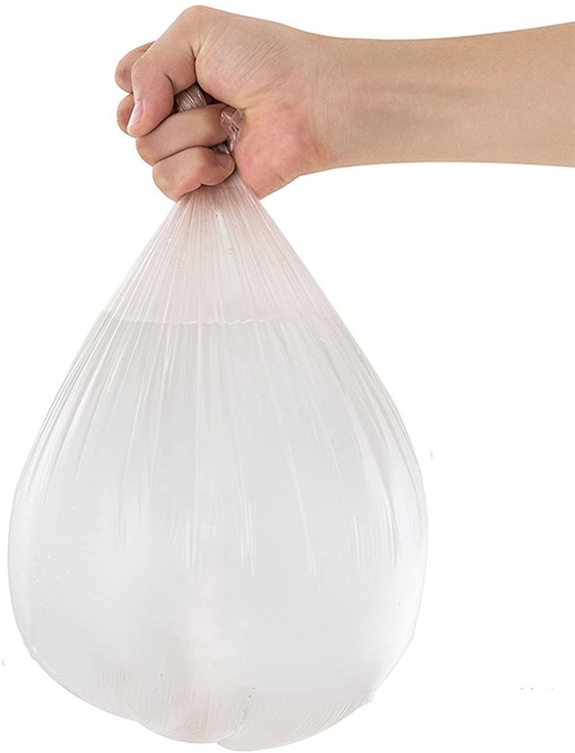 1.2 gallon trash can liners,Small clear Garbage Bags 300,Extra Strong 1 2  Gal Trash Bag,Fit 4.5-6 liters trash Bin Liners for Home Office Kitchen 1.2 Gallon Clear
