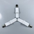 thumbnail image 2 of Correas para sábanas, clips para sábanas fáciles de instalar, clips para sábanas ajustables, correas para sábanas, diga adiós a las sábanas sucias (blanco-4 piezas), 2 of 5