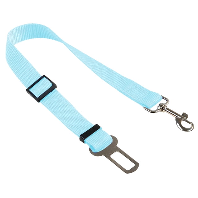 Cinturón de seguridad elástico para perros, banda para asientos de coche, conducción segura (azul)