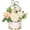 White, variant on Artificial Flowers with Vase Fake Peony Silk Hydrangea Faux Wildflowers Arrangements in Vase for House Table Office Desk Decor (Pink)