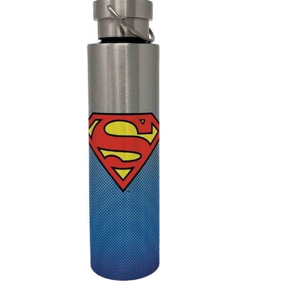 Spoontiques 18949 Superman Stainless Steel Bottle, 24 oz, Blue