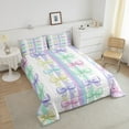 thumbnail image 4 of Erosebridal Rainbow Bowknot Bedding Queen Comforter Set for Princess, , Reversible 3 Pieces, 4 of 8