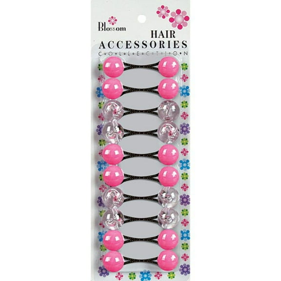 BLOSSOM - Hair Accessories Hair Knockers 10PCs Crystal/Light Pink #PPP01-04B