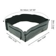 thumbnail image 2 of Unique Bargains 1 Pc Double Pocket Running Waist Pack with Magic Tapes for Hiking Gym Polyester Gray, 2 of 4