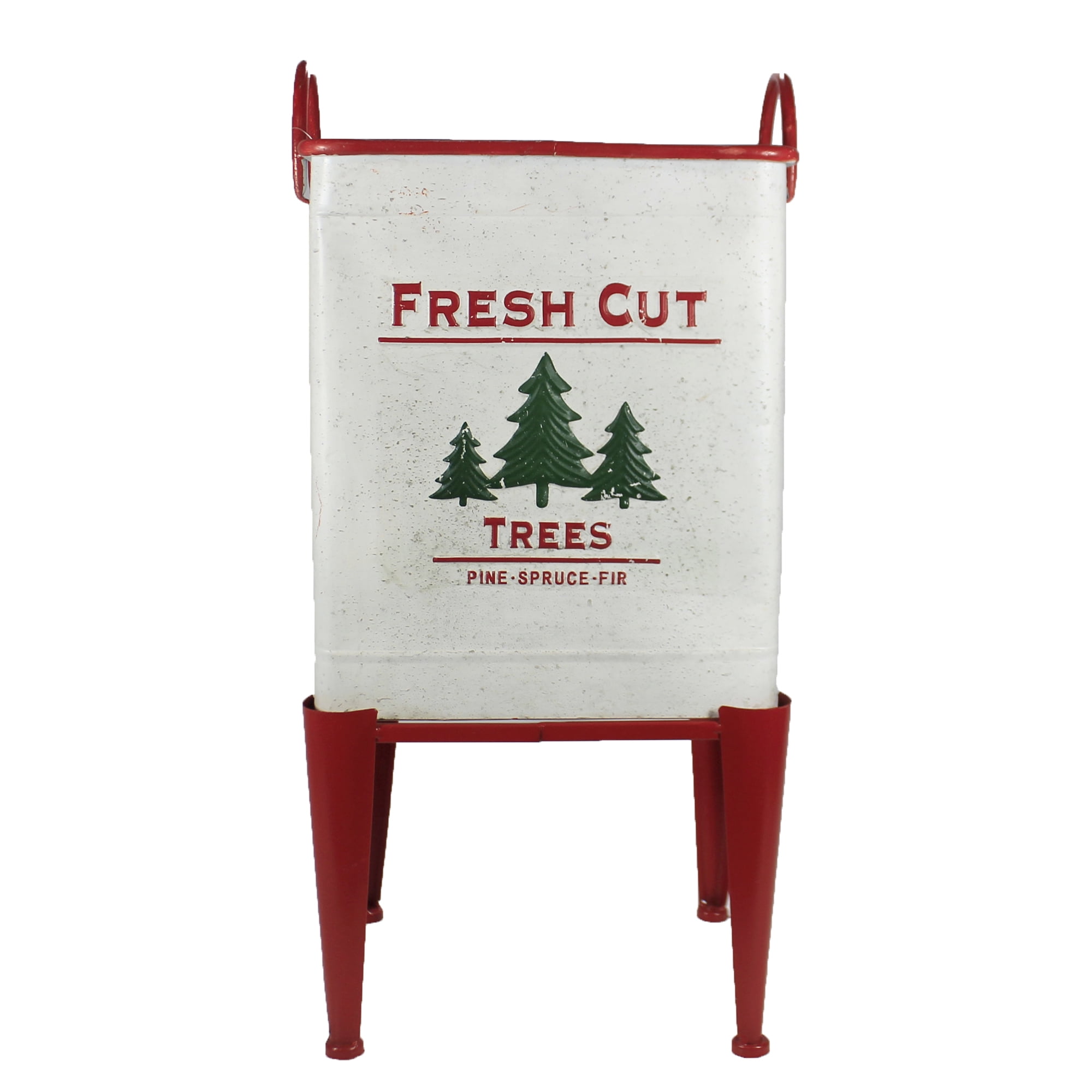 Christmas Large Farm Fresh Tree Bucket Set / 2 Landscape Decor Planter