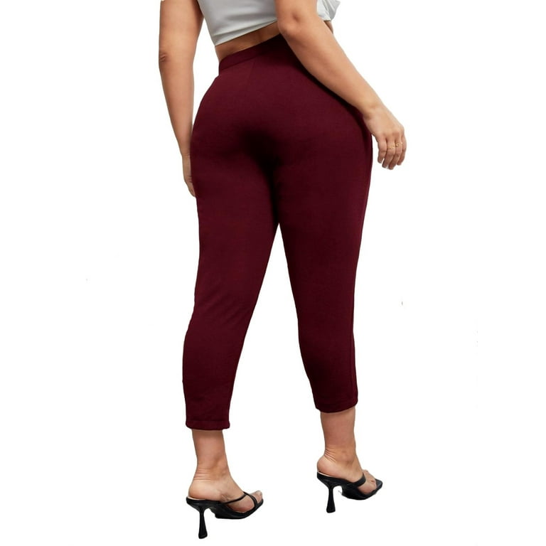 Burgundy capris sale