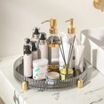 thumbnail image 4 of Kitchen Organized Gilded Rotating Storage Home Strong Capacity Double Space Two-Layer Storage Rotating Capacity (Transparent white) 5011 Double layer, 4 of 9