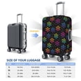 thumbnail image 6 of Balery Luggage Cover Rainbow Snowflake Print Suitcase Covers for Luggage Elastic Washable Suitcase Protector Fits 18-32 Inch Luggage-Large, 6 of 9