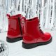 thumbnail image 4 of Botas DREAM PAIRS para Niños Combat con Cierre Lateral Rojo Talla 12, 4 of 6